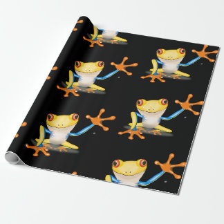 Colourful Red Eyed Tree Frog Wrapping Paper