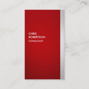 Colourful Red Grey Creative Vertical Business Card