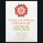 Colourful Red Lotus Health and Wellness Flyer 2<br><div class="desc">Vector illustration of mandala inspired lotus flower. Original illustration by Maura Reed. A versatile elegant flyer appropriate for many different holistic and alternative medicine professions as well as those who specialise in organic products and skincare or crafters who specialise in handmade clothing or jewellery from natural or organic materials.</div>