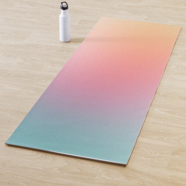 Colourful Red Pink Blue Purple Yellow Template Yoga Mat (In Situ)