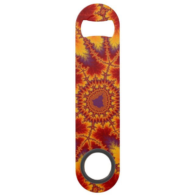 Colourful Red, Purple and Yellow Fractal (Front)