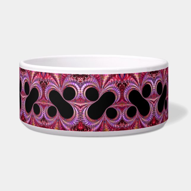 Colourful Red Purple Black Percent Sign Fractal (Right)