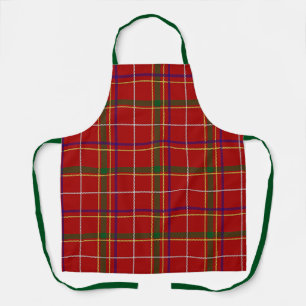 Colourful Red Tartan Plaid Apron