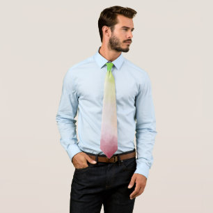 Colourful Red Yellow Green Purple Pink Abstract Ar Tie