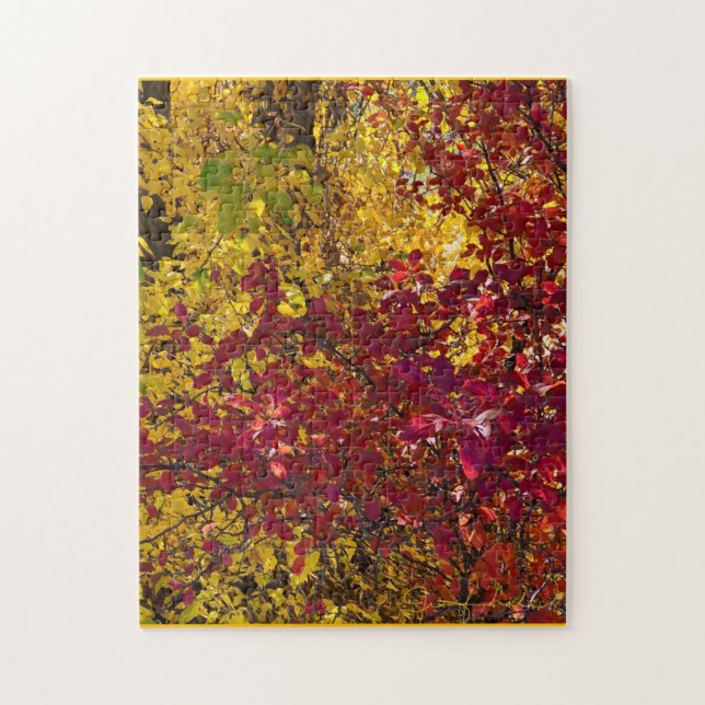 Colourful Red & Yellow Jigsaw Puzzle (Vertical)