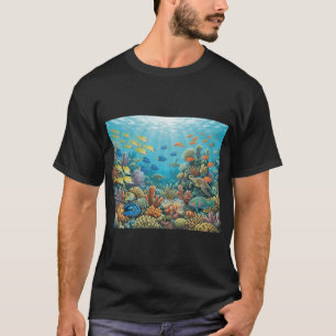 Colourful Reef Fish Paradise T-Shirt