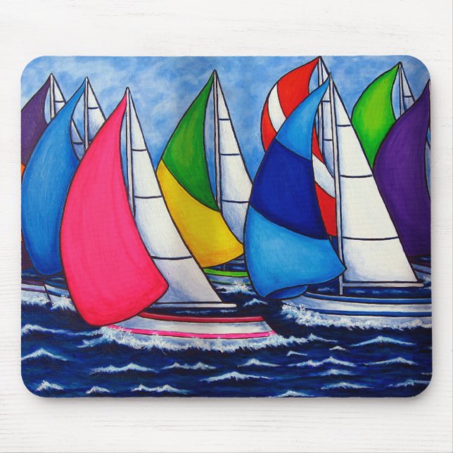 Colourful Regatta Mouse pad (Front)