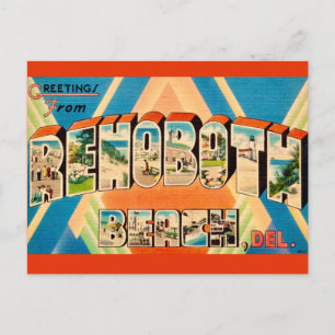 Colourful Rehoboth Beach Postcard