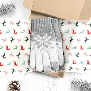 Colourful Reindeer Christmas Tissue Paper