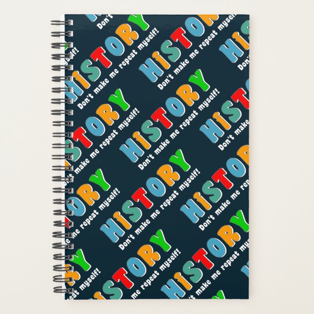 Colourful Repeat History Planner (Front)