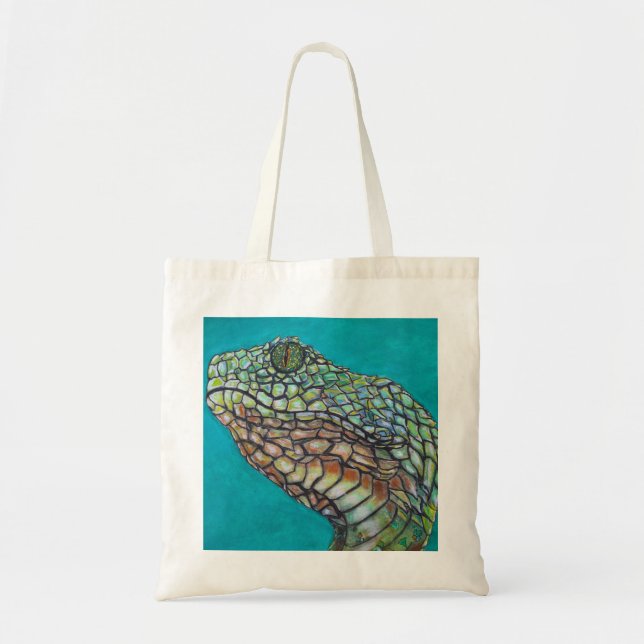 Colourful reptiles lizards tote bag (Front)