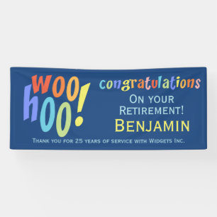 Colourful Retirement Congratulations Banner