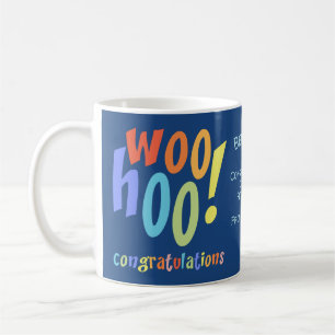 Colourful Retirement Congratulations Typography Coffee Mug