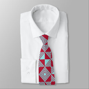 Colourful Retirement Gifts For Men Geometric  Tie