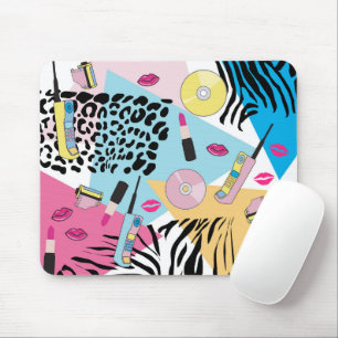 Colourful Retro 1990's Nineties Pattern Mouse Mat