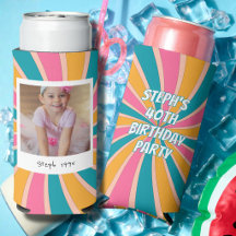 Colourful Retro 40th Birthday Photo
