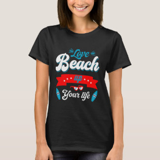 Colourful Retro Beach Saying T-Shirt Art