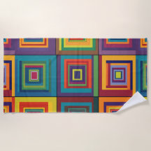 Colourful Retro Block Design