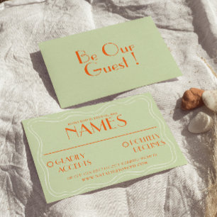 Colourful Retro Bright Bold Unique Vintage Wedding RSVP Card
