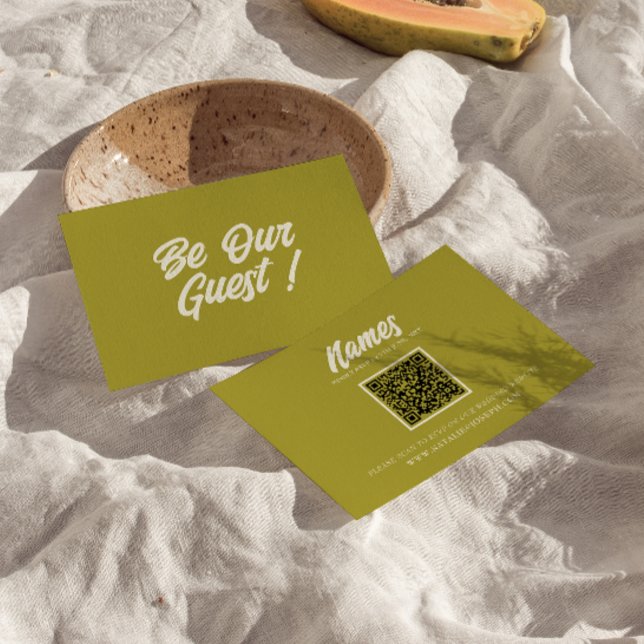 Colourful Retro Bright QR Code Modern Wedding  RSVP Card (Creator Uploaded)