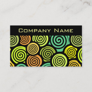 Colourful Retro Business Card