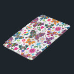 Colourful Retro Butterflies And Flowers Pattern iPad Mini Cover<br><div class="desc">Cool colourful retro butterflies and flowers pattern Custom and optional monogram version available by email request. Design is available on other products and can be requested on any product offered by Zazzle.</div>