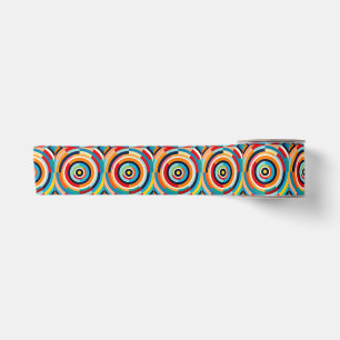 Colourful Retro Circular Ribbon Satin Ribbon