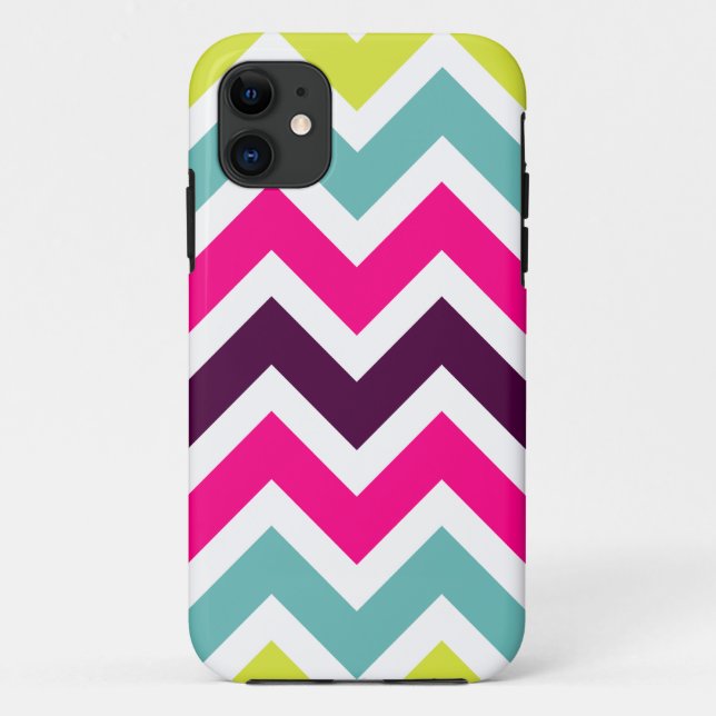 Colourful Retro Colours Chevron iPhone 5 Case (Back)