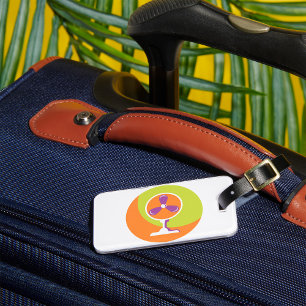 Colourful Retro Electric Fan Summer Pop Art Luggage Tag
