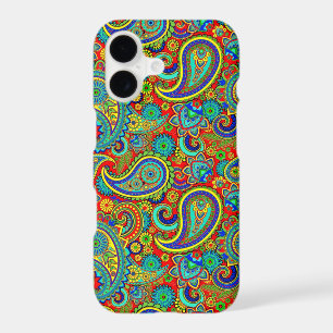 Colourful Retro Floral paisley Pattern