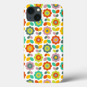 Colourful Retro Flower iPhone 13 Case