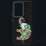 Colourful Retro Flower Elephant Design Samsung Galaxy Case<br><div class="desc">Retro flowers in a shape of an elephant. Decorated with images of diamond studs. Design is available on other products and can be requested on any product offered by Zazzle.</div>