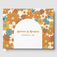 Colourful Retro Flowers 60's 70's Arch Wedding