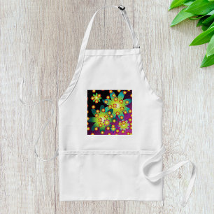 Colourful Retro Flowers Standard Apron