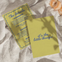 Colourful Retro Funky Modern Frame Wedding Details