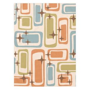 Colourful Retro Mid Century Modern Atomic Abstract Tablecloth