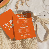 Colourful Retro Minimal Modern Wedding Details