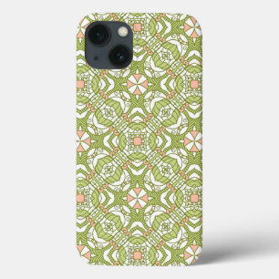 Colourful retro pattern background 2 iPhone 13 case
