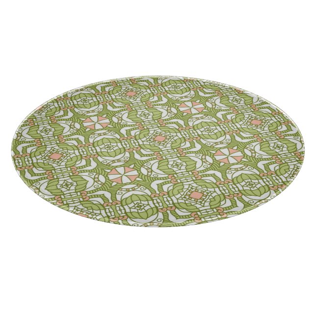 Colourful retro pattern background 2 cutting board (Corner)