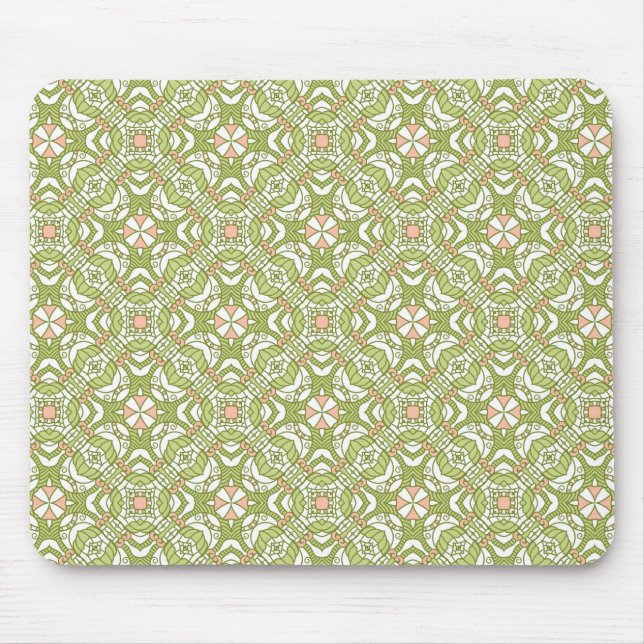 Colourful retro pattern background 2 mouse mat (Front)