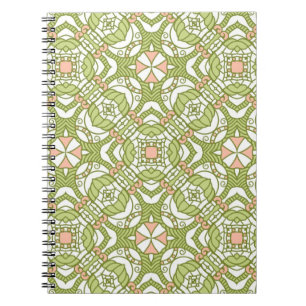 Colourful retro pattern background 2 notebook