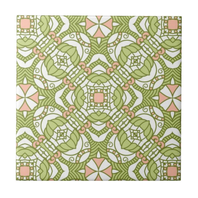 Colourful retro pattern background 2 tile (Front)