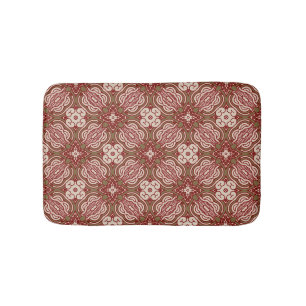 Colourful retro pattern background 4 bath mat
