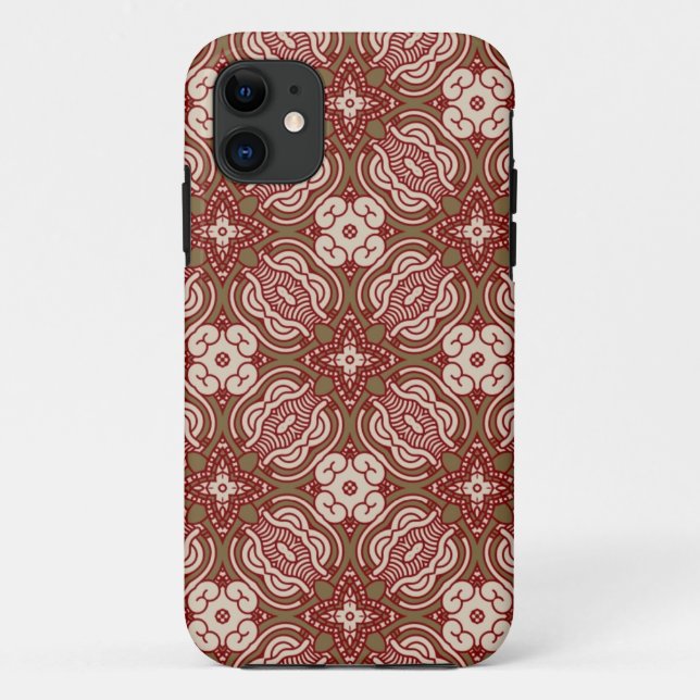 Colourful retro pattern background 4 Case-Mate iPhone case (Back)