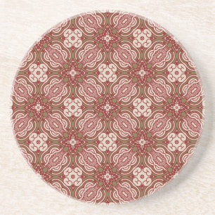 Colourful retro pattern background 4 coaster