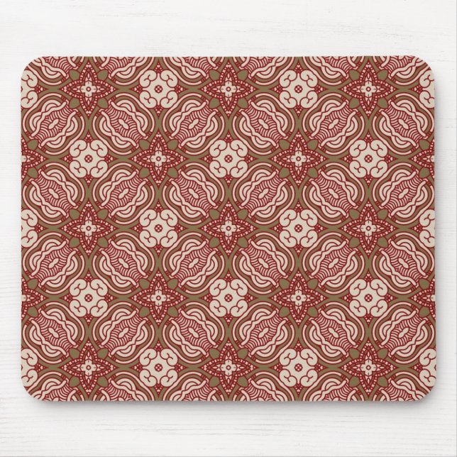 Colourful retro pattern background 4 mouse mat (Front)