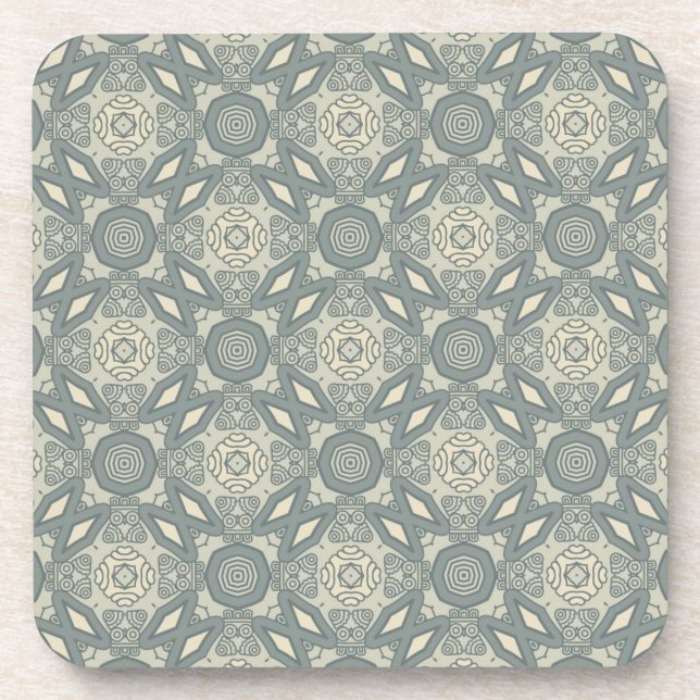 Colourful retro pattern background 5 coaster (Front)