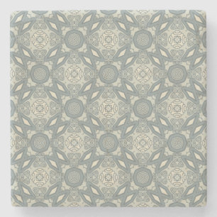 Colourful retro pattern background 5 stone coaster