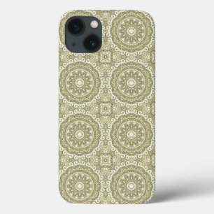 Colourful retro pattern background 6 iPhone 13 case