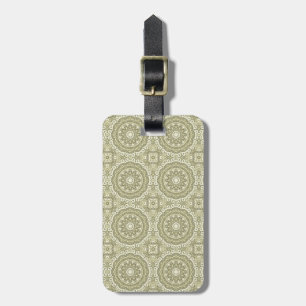 Colourful retro pattern background 6 luggage tag